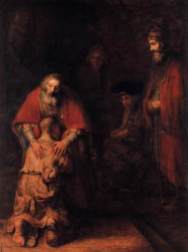 Rembrandt "Den förlorade sonen".